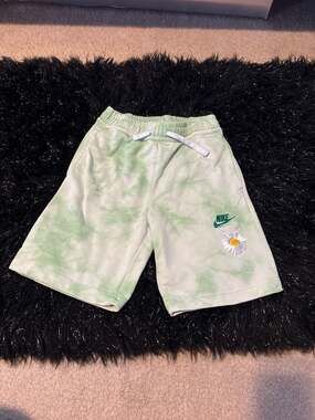 Nike Boys French Terry Tie-Dye 'From Beaverton With Love' Daisy Shorts